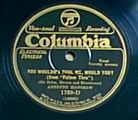 You Wouldn't Fool Me, Would You - Columbia 1769-D